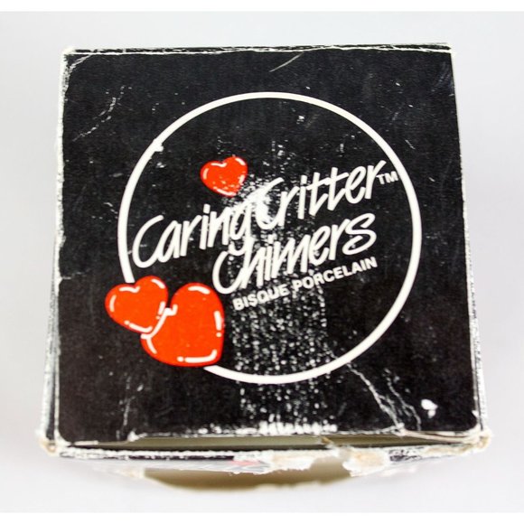 Jasco Caring Critter Chimer Bisque Porcelain Ornament Mother & Baby Bear Vintage - Picture 12 of 14